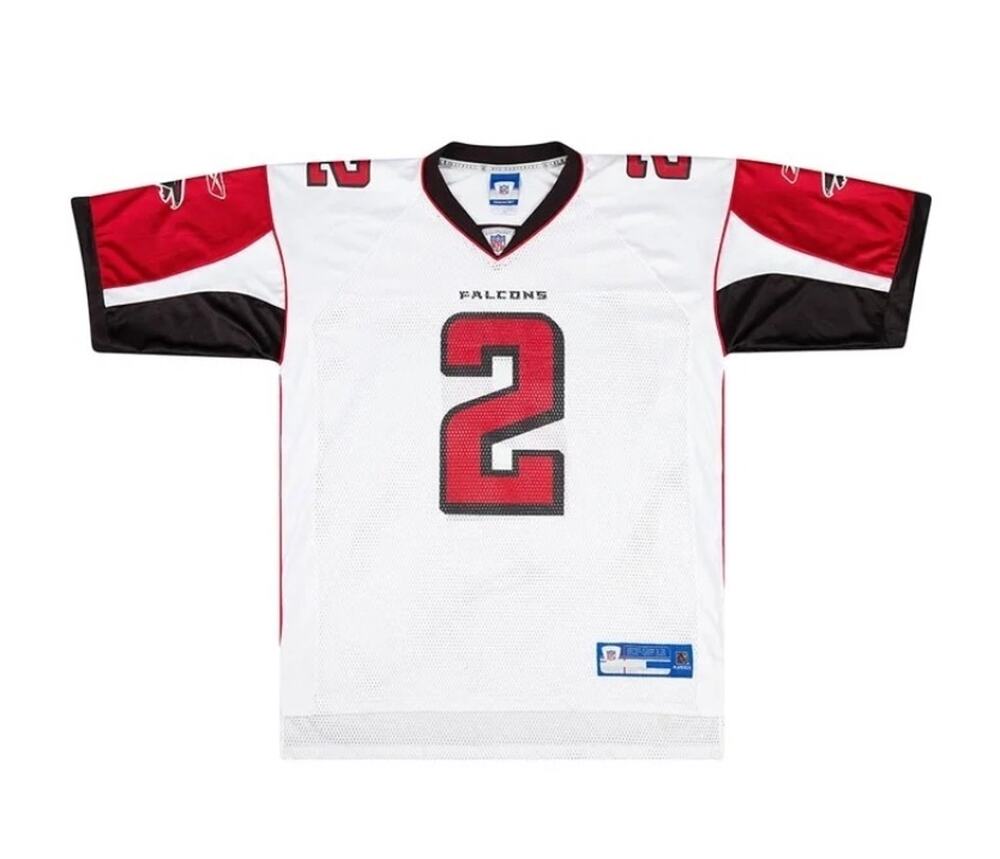 VTG Reebok NFL Atlanta Falcons Matt Ryan #2 White On Field Y2K Jersey Sz XXL